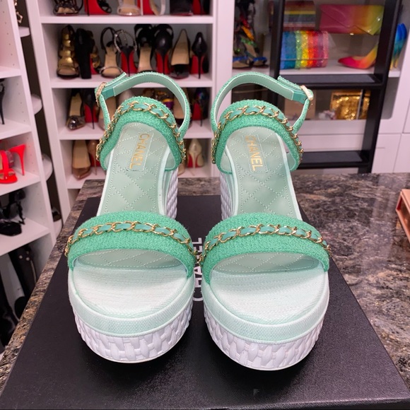 NWT CHANEL wedges, 41 - Picture 6 of 10